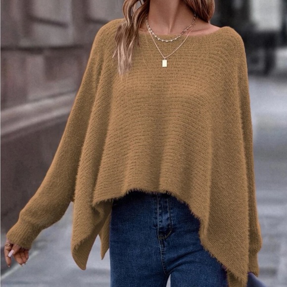 Luxe batwing sleeve loose fit sweater top - Picture 6 of 6